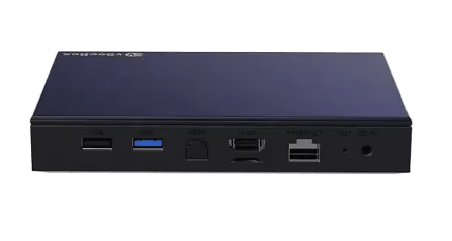 Connection ports on the back of the vSeeBox V6 Plus
